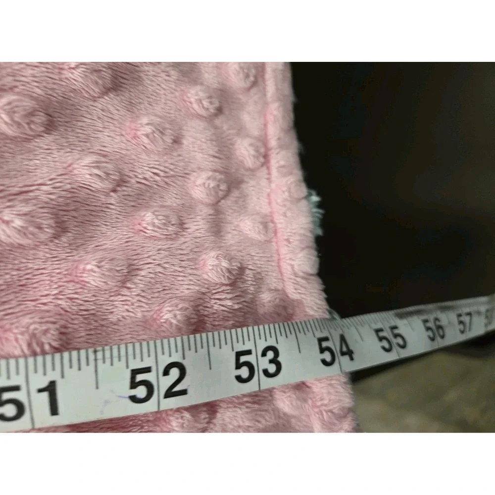 Girls Green Pink Blue Small Blanket With Name 